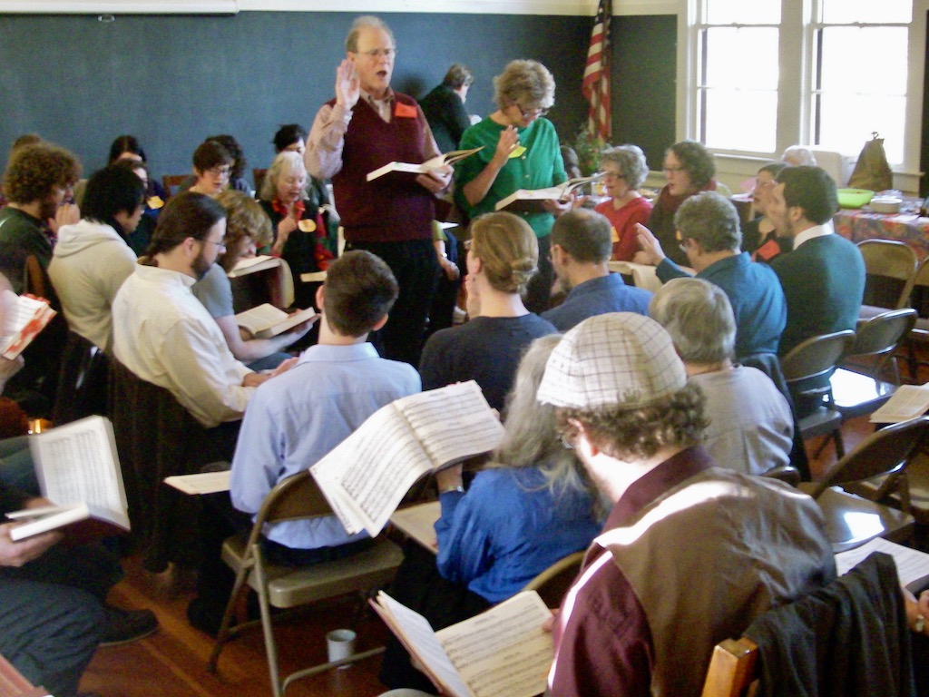 A Sacred Harp singing.